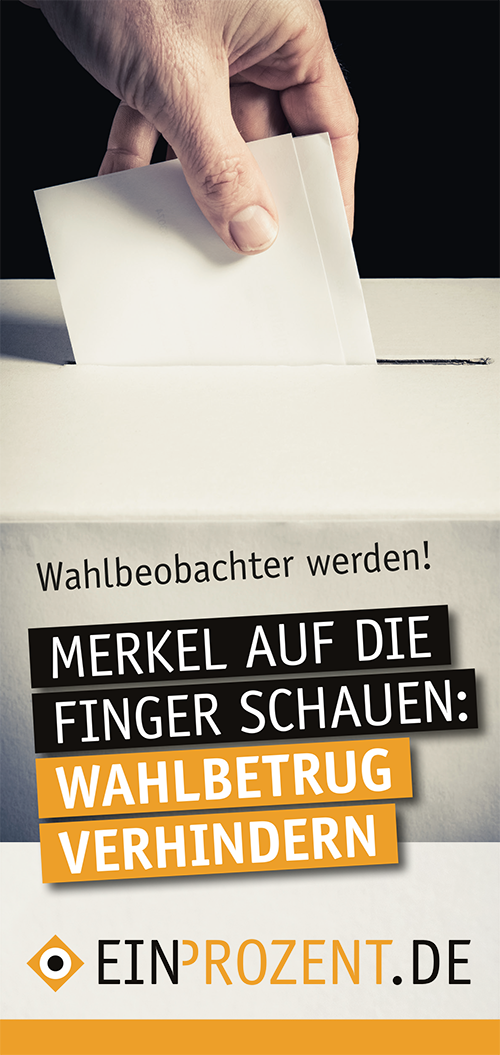 Flyer: Wahlbeobachter 2017